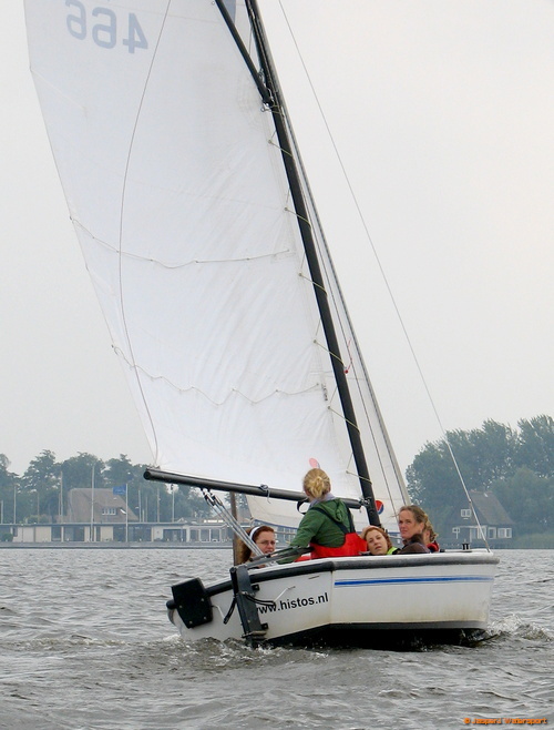 Zeilen of leren zeilen op een valk of bm